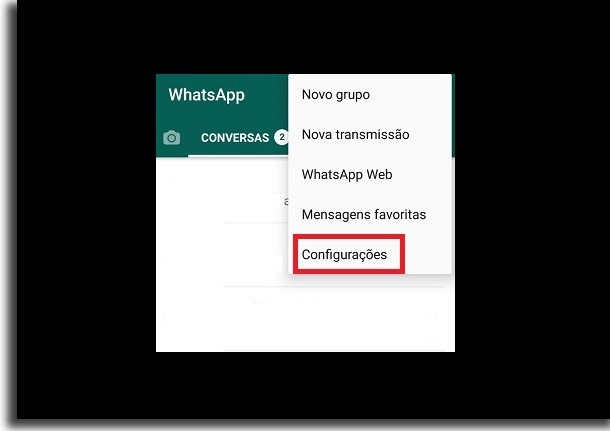 configurações para controle dos pais no whatsapp