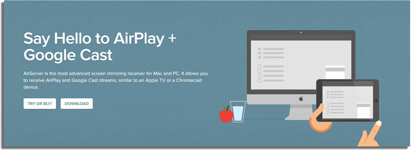 AirServer Duplicar la pantalla de iPhone en Mac