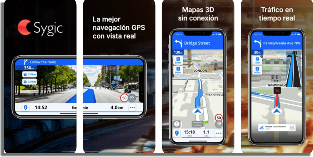 Sygic aplicaciones para detectar radares de tráfico