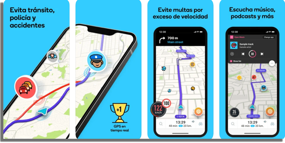 Waze aplicaciones para detectar radares de tráfico
