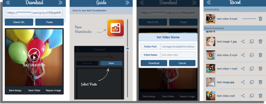 Downloader for Instagram descargar videos de Instagram
