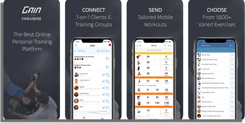 Gain Fitness aplicaciones de fitness
