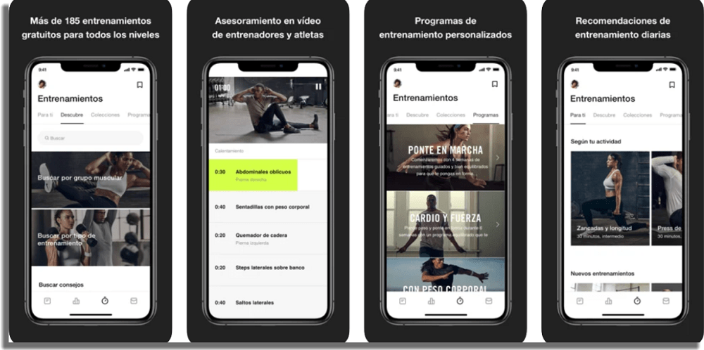 Nike Training Club aplicaciones de fitness