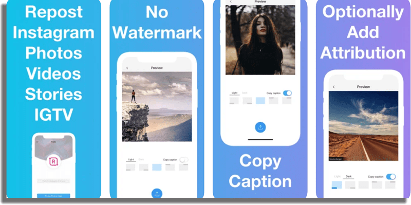 Reposter for Instagram descargar videos de Instagram