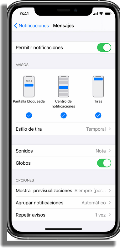 agrupar notificaciones 
