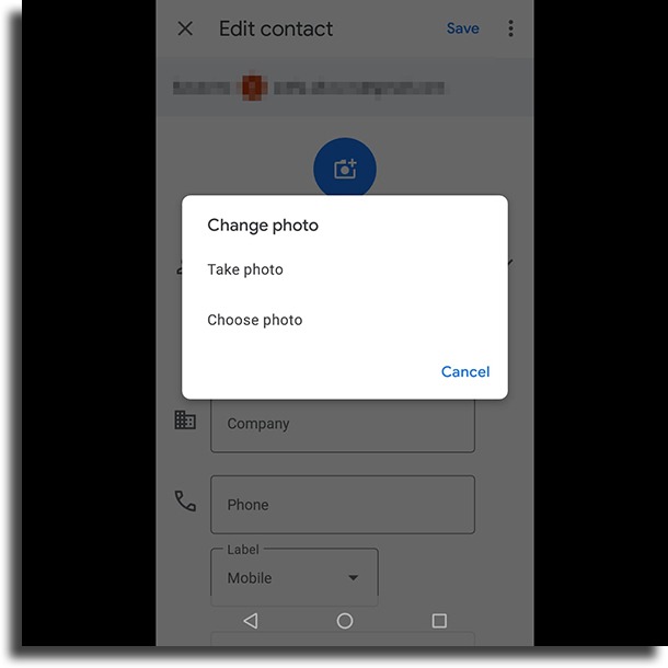 change photo change contact pictures in Android