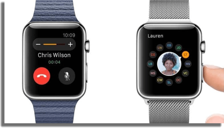 responder llamadas apple watch