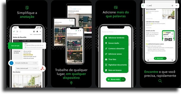 Evernote Alternativas ao Notas do iPhone