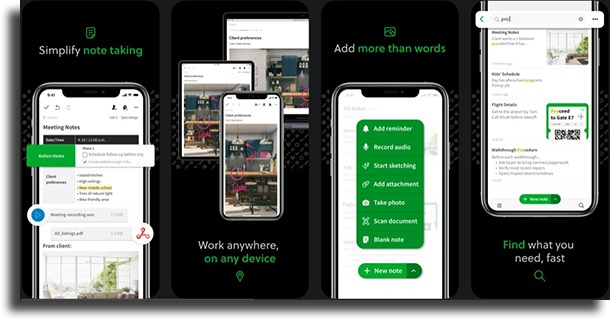 Evernote Alternatives to Apple Notes