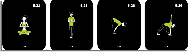 Start with Yoga aplicaciones para Apple Watch