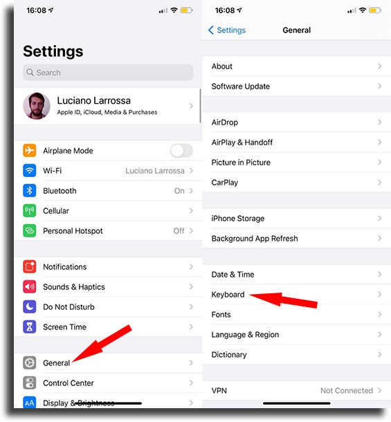 Open Keyboard settings things your iPhone can do