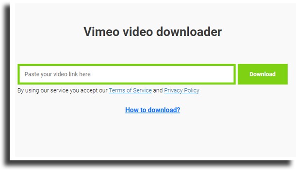 Savefrom.net download videos from vimeo