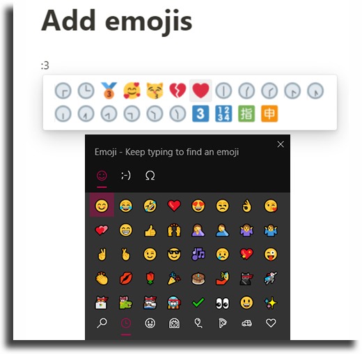 Add emojis notion tips and tricks