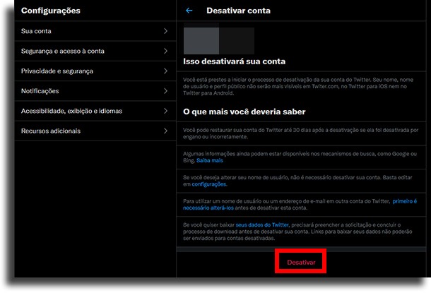 Como apagar a conta do Twitter  passo a passo - 24