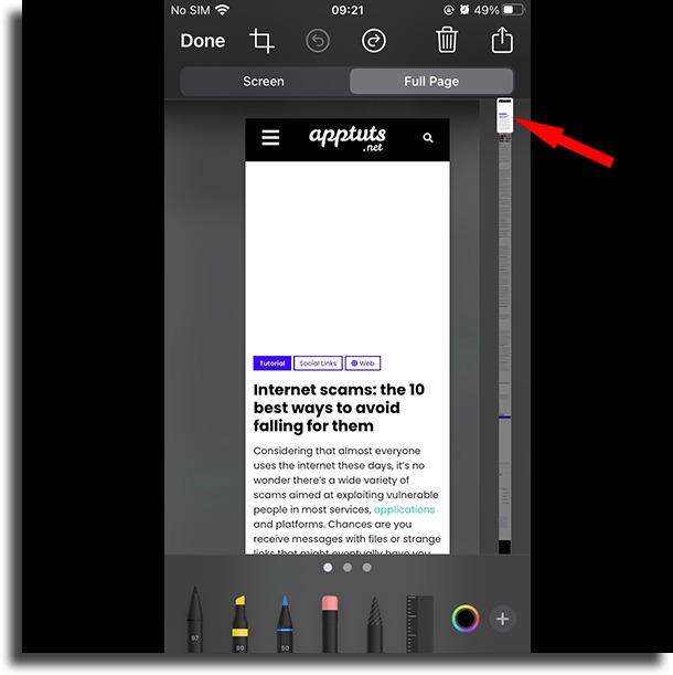 How to natively take a full page screenshot on iPhone  - 17