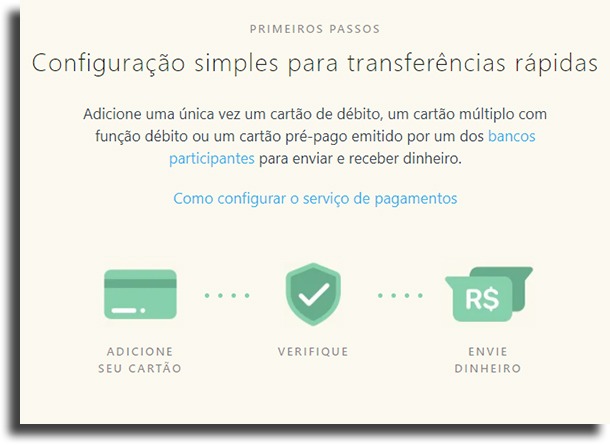 fácil de usar pagamentos pelo WhatsApp