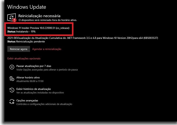 windows 11 instalação