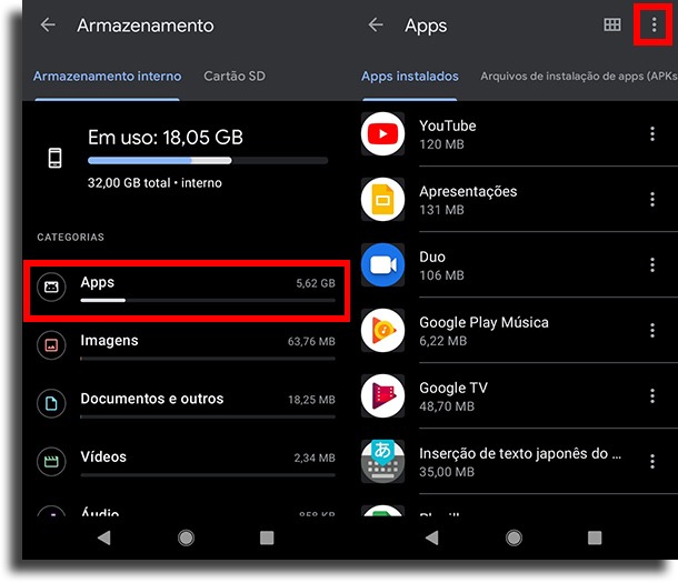 apps encontrar e apagar apps que você nunca usa