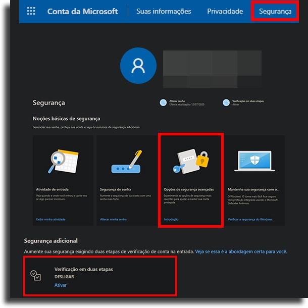 Ativar autenticação em duas etapas melhores dicas e truques do OneDrive