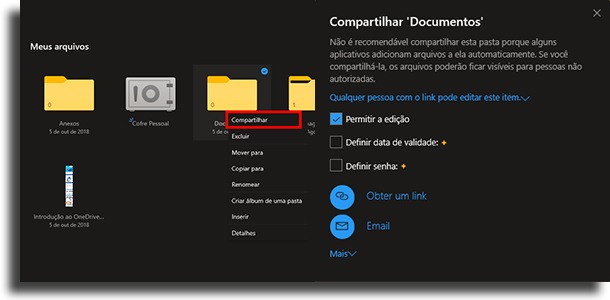 Como compartilhar melhores dicas e truques do OneDrive