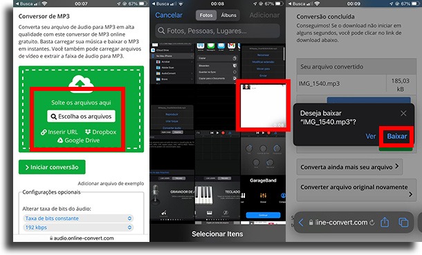 Extrair áudio na web transformar som do TikTok no despertador do iPhone