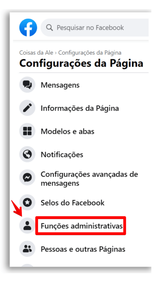 adicionar administrador facebook funções administrativas