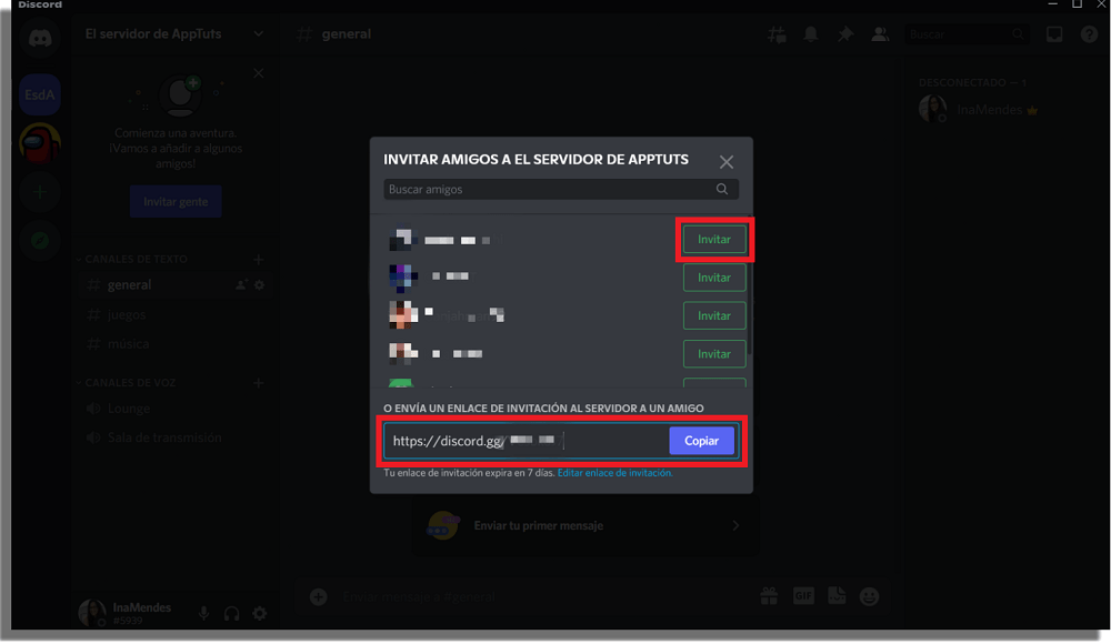 Paso 7 Crear un servidor en Discord 