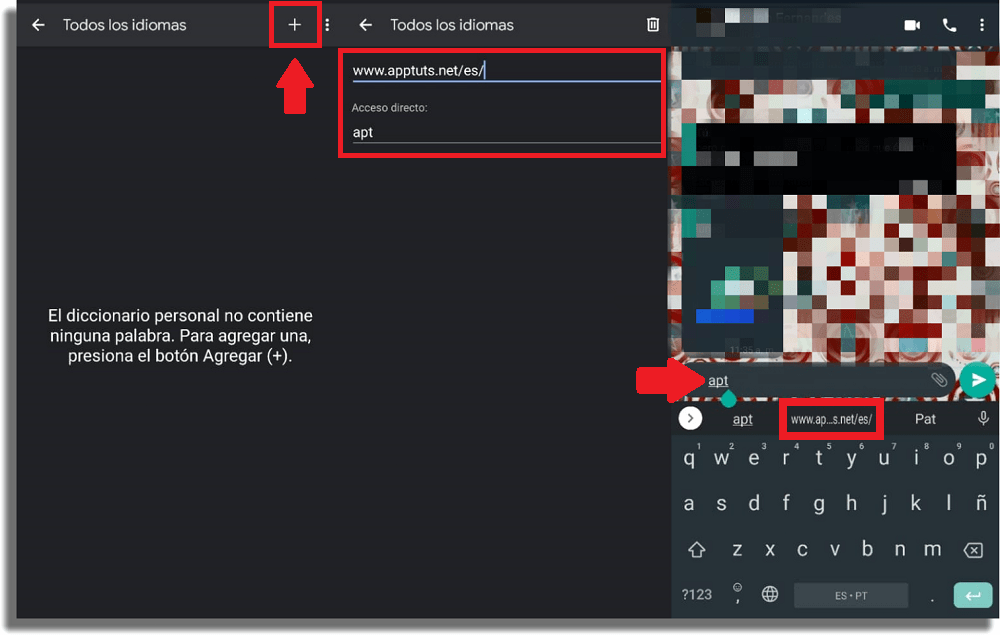 atajos de texto gboard android