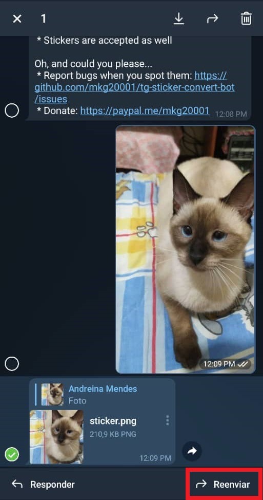 Paso 10 Cómo crear stickers en Telegram