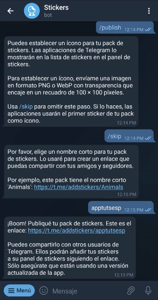 Cómo crear stickers en Telegram Paso 16