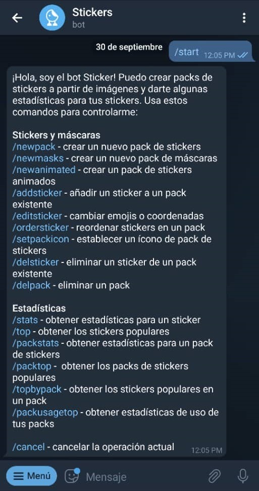 Paso 5 Cómo crear stickers en Telegram
