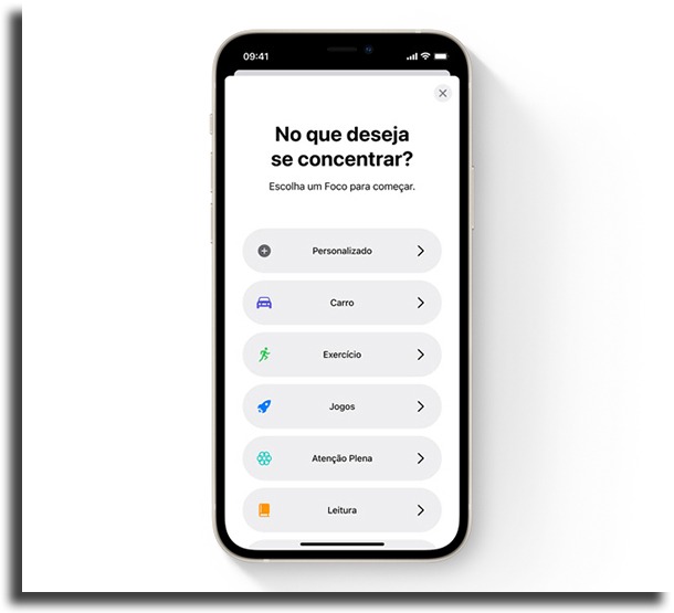 Foco novidades do iOS 15