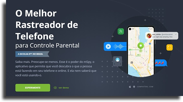 mSpy melhores apps de espionagem