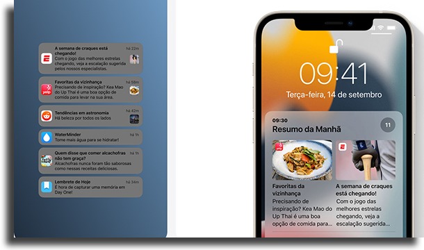 notificações novidades do iOS 15