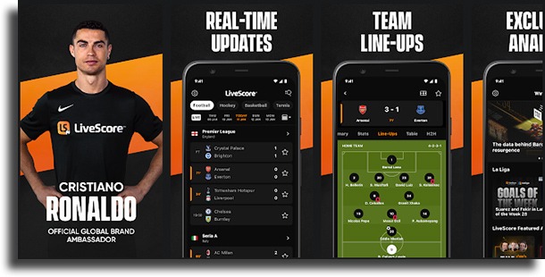 LiveScore apps to check soccer scores