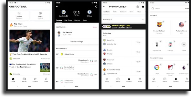 OneFootball apps to check soccer scores