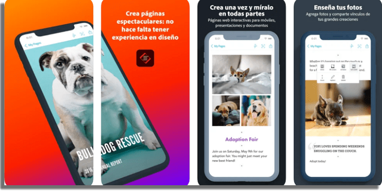 Adobe Spark Page App