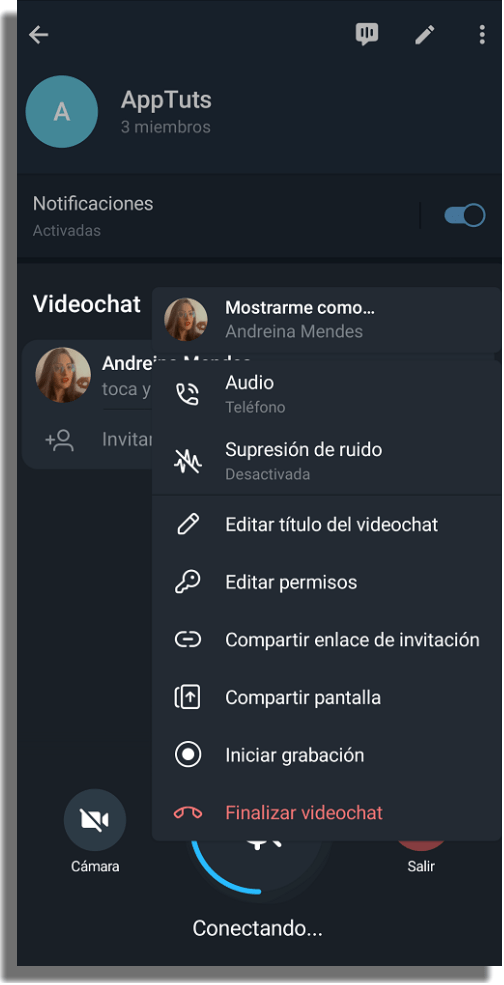 opciones videochat 