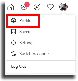 profile button permanently delete Instagram account