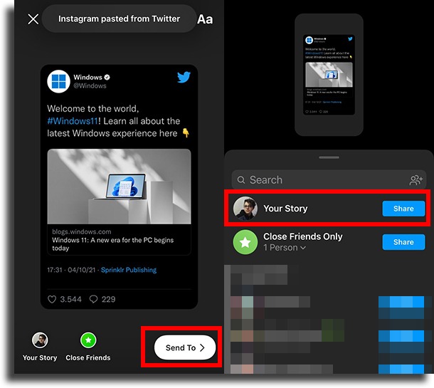How to share Tweet to Instagram Stories on iOS and Android  - 60