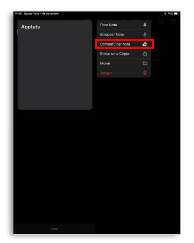 Apple notas
