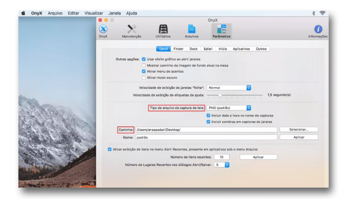 screenshot in different formats