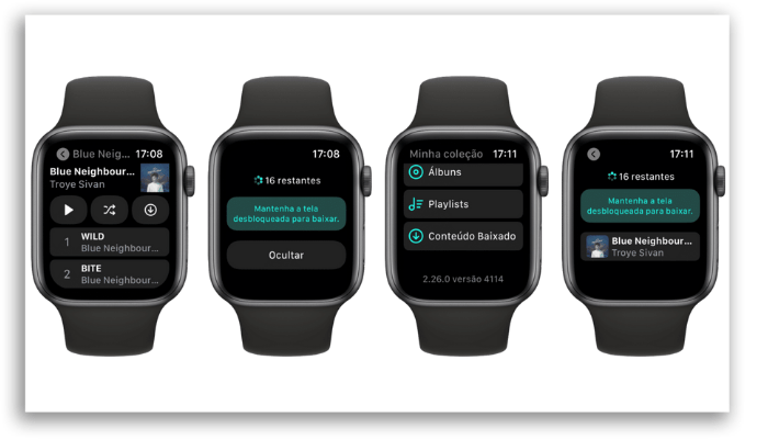 Apple Watch ouvir musicas offline Tidal