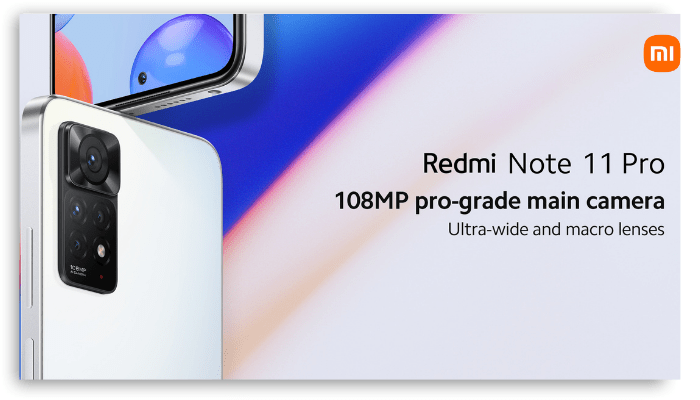 Câmeras Redmi note 11 Pro