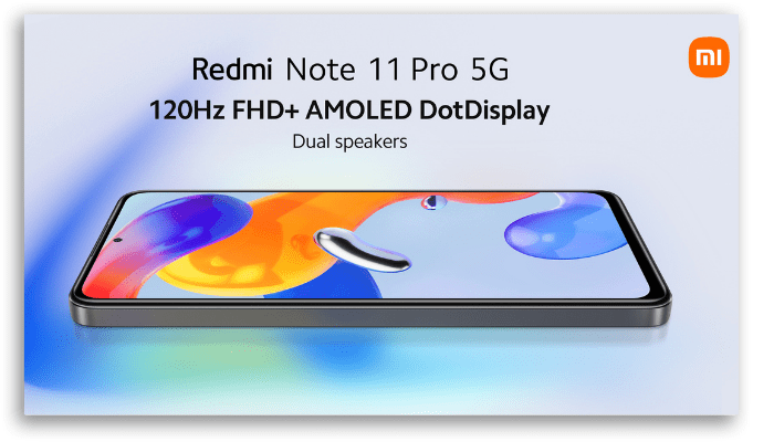 Redmi note 11 Pro 5G ou Redmi note 11 Pro display