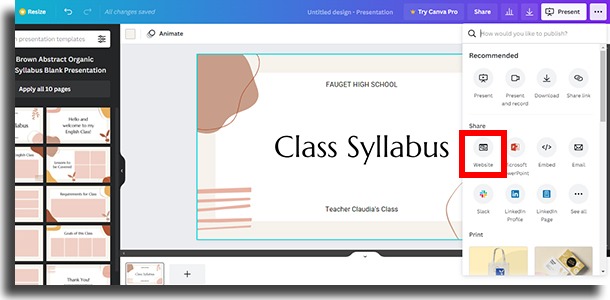 Transform designs into responsive websites 