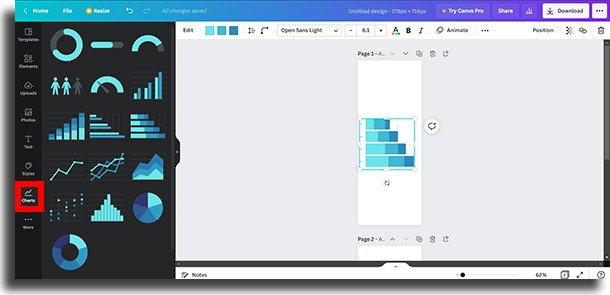 Create charts Canva hidden tricks