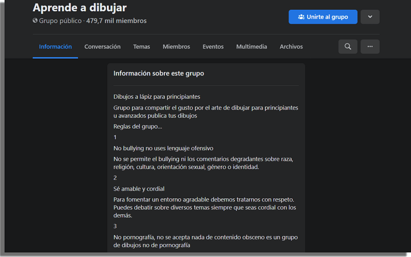 ejemplo fb neogcios