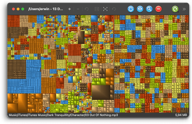 GrandPerspective clean up your Mac