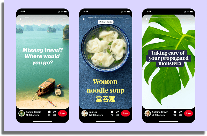 story pins pinterest